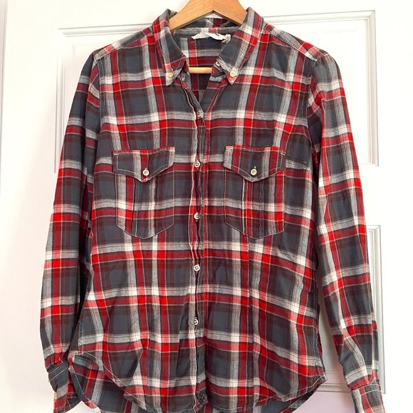 Isabel Marant Tops - Isabel Marant Plaid Button Down Flannel Shirt - XS